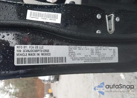 2023 Jeep Compass Limited 4X4 из США, поврежденный, VIN 3C4NJDCN8PT512863